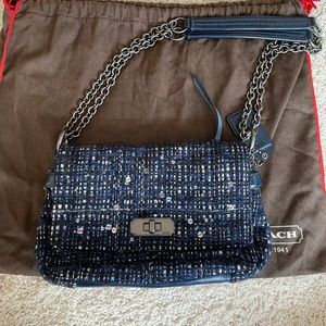 Coach tweed handbag